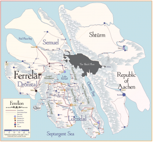 Ferellon Gazetteer 2020 — the physical home of the Ferellonian King series
