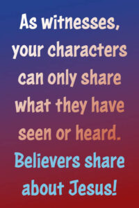 Just avoid preaching with character witness in daily life