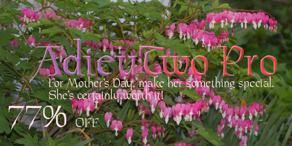 AdieuTwo Mother's Day Sale 2014