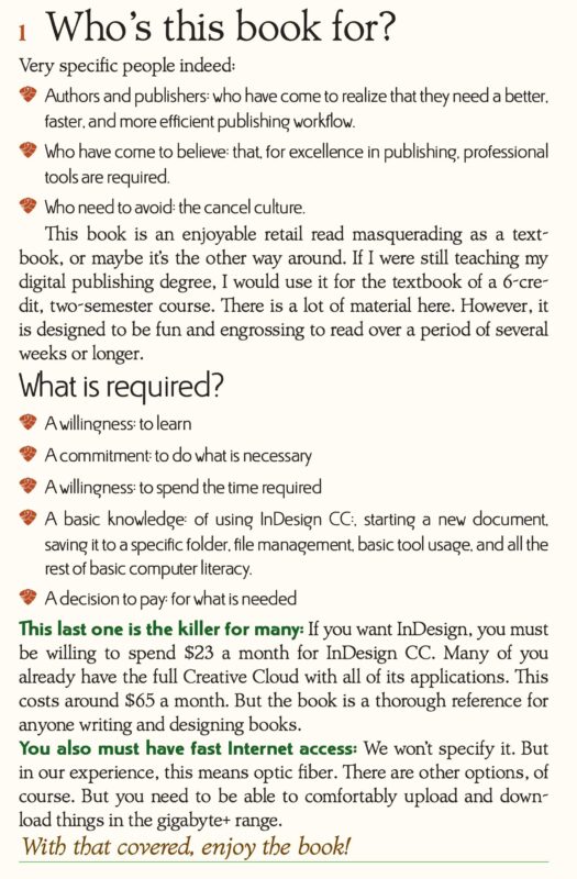 First page of "Niche Publishing for Believers Using InDesign"